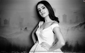 Mesmerizing beauty Rukshar Dhillon in a black and white picture